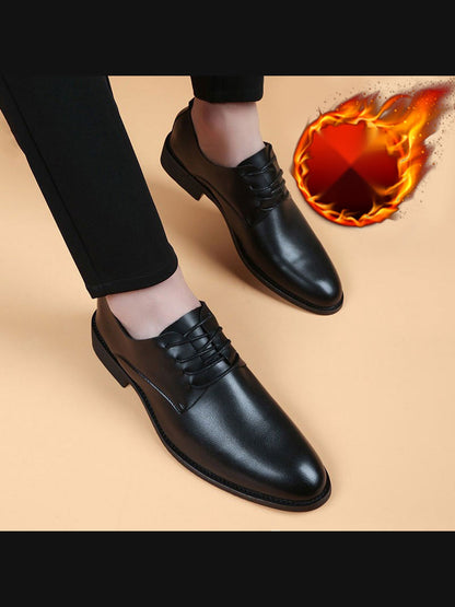 Color handcrafted genuine leather shoes - color image