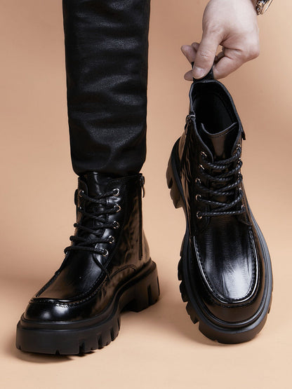 Handcrafted Genuine Leather Men's Boots - product view 2