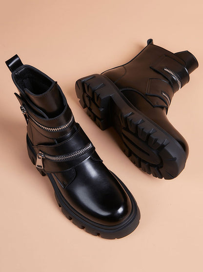 Handcrafted Genuine Leather Men's Boots - product view 4