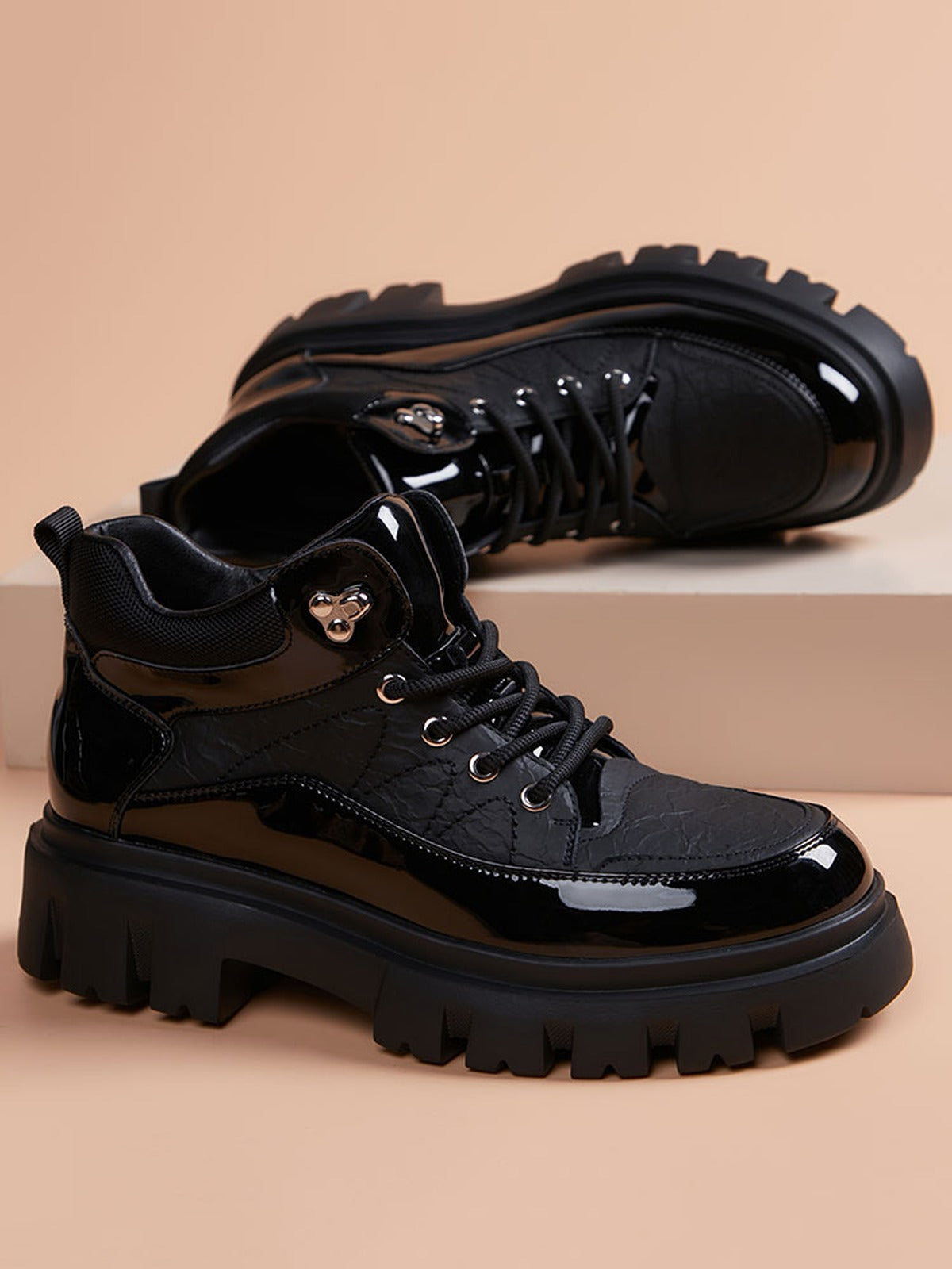 Handcrafted Genuine Leather Men's Boots - product view 4
