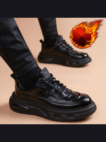 Color handcrafted genuine leather shoes - color image