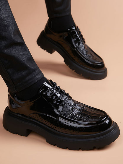 Handcrafted Genuine Leather Men's Derby Shoes - product view 1
