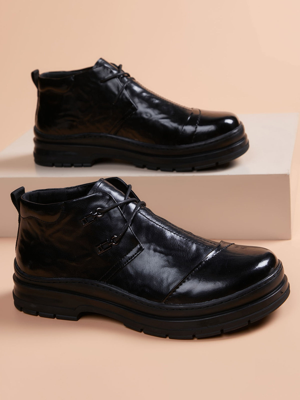 Handcrafted Genuine Leather Men's Dress Shoes - product view 3