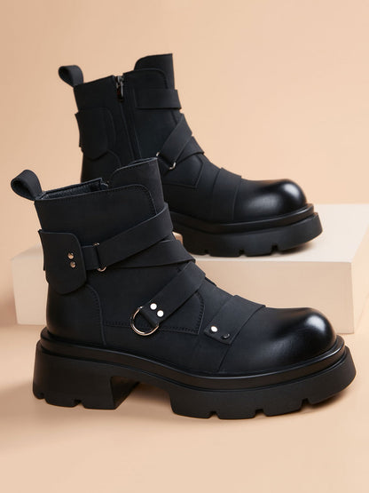 Handcrafted Genuine Leather Men's Boots - product view 4