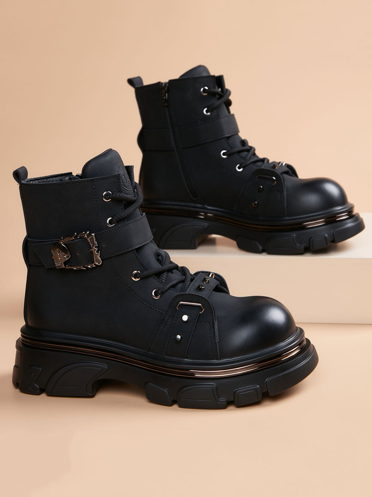 Handcrafted Genuine Leather Men's Boots - product view 4