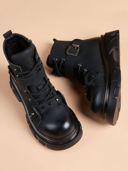 Handcrafted Genuine Leather Men's Boots - product view 5